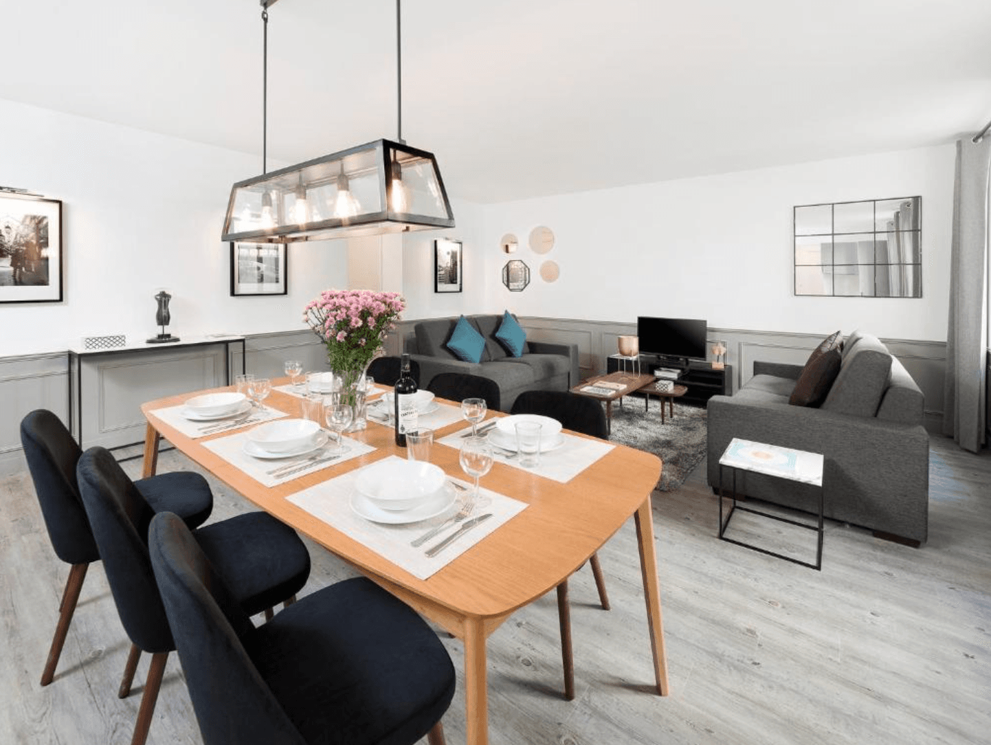 Apartament elegant cu 3 camere, mobilat modern - 1
