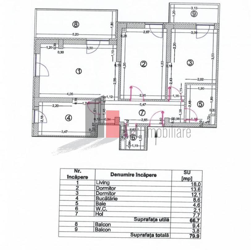 Vânzare apartament 3 camere decomandat cu centrală Metalurgiei Hornbach - 1