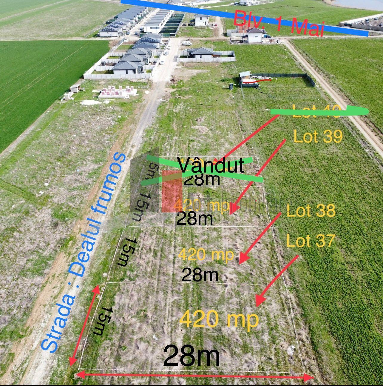 De vânzare 2 loturi de teren in comuna Berceni-Vidra - 1