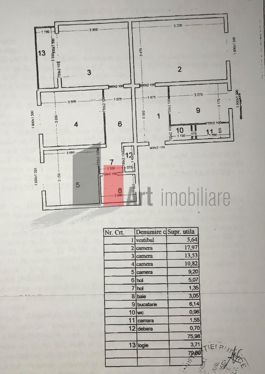Vânzare apartament 4 camere decomandat cu centrală - Brâncoveanu - 7