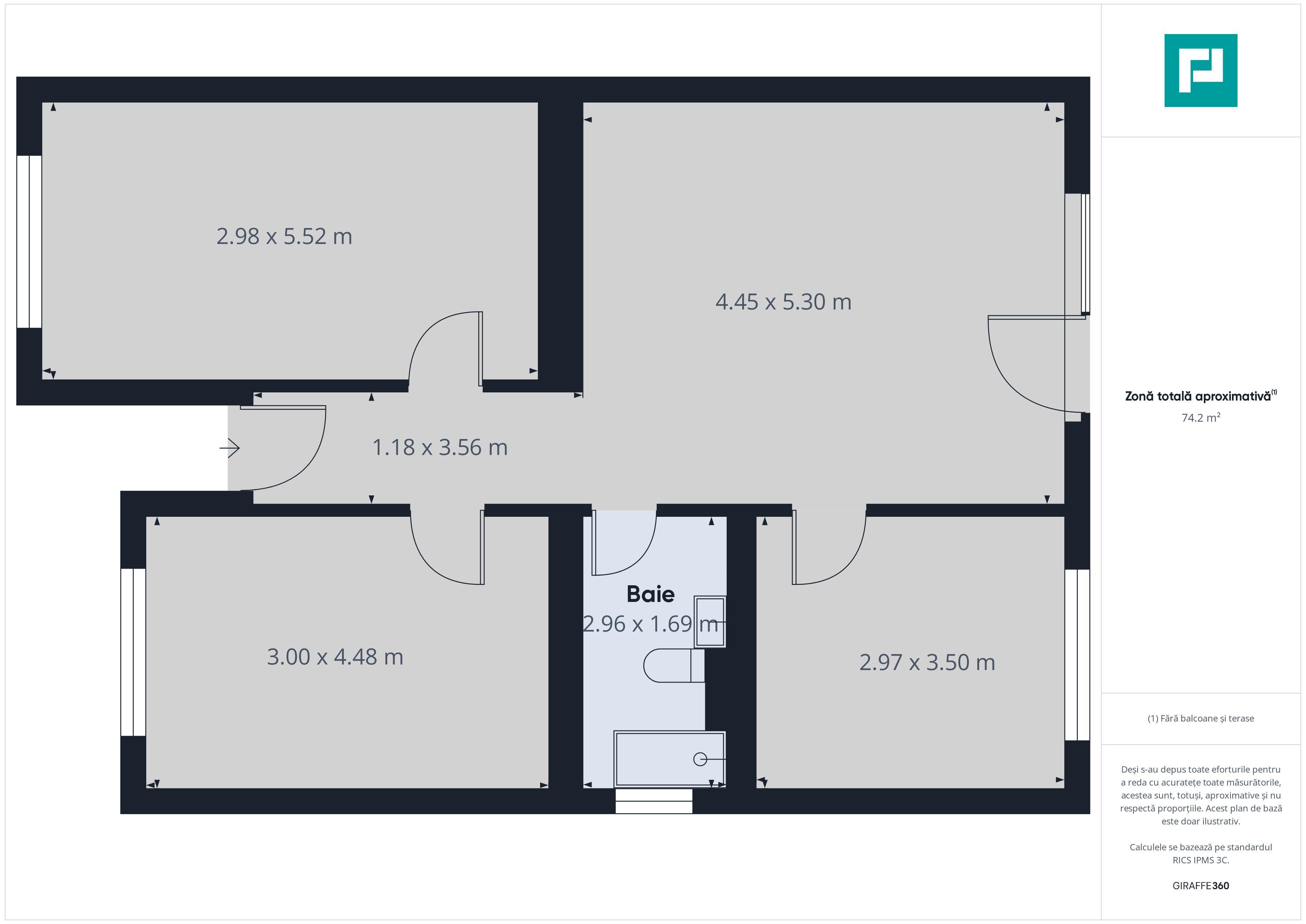 Duplex pe parter, 4 camere, Recaș - 21