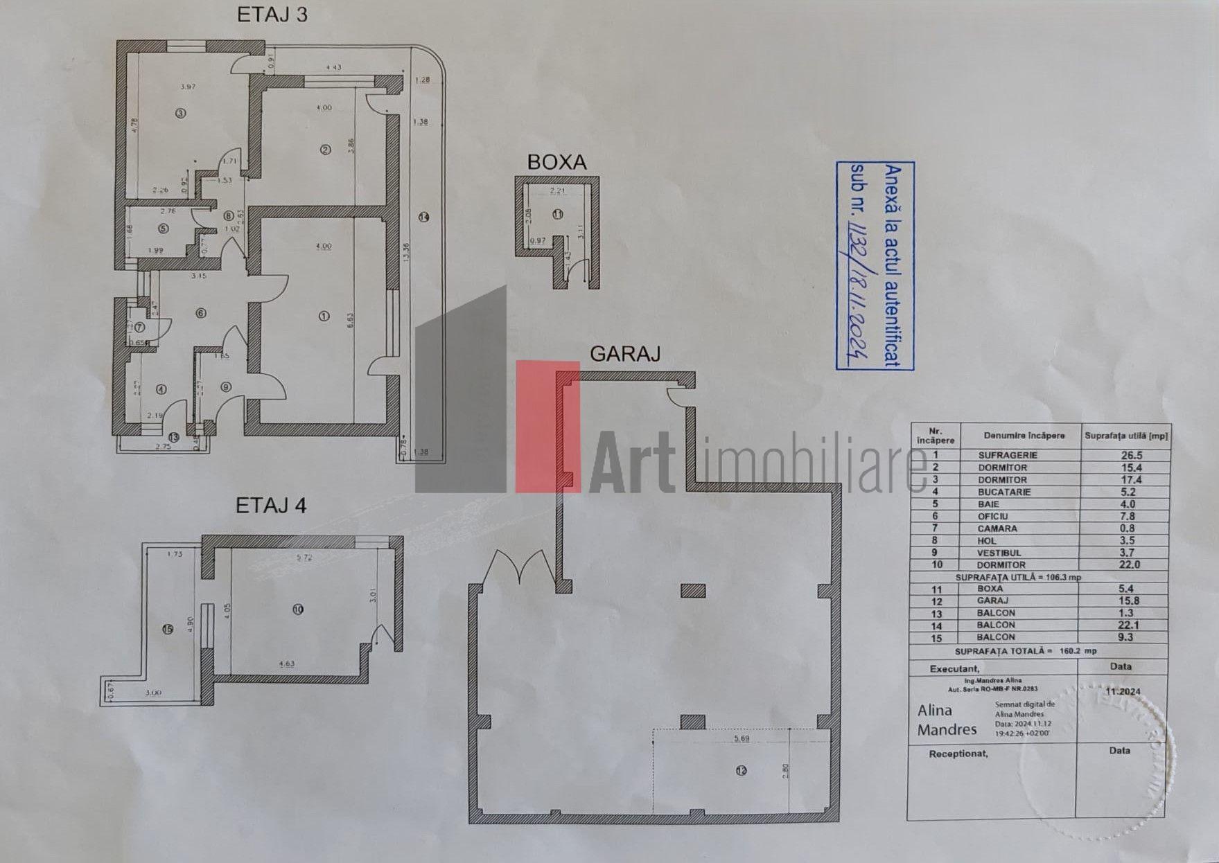 Apartament 3 camere + camera supliemntara, garaj si boxa Cotroceni - 1