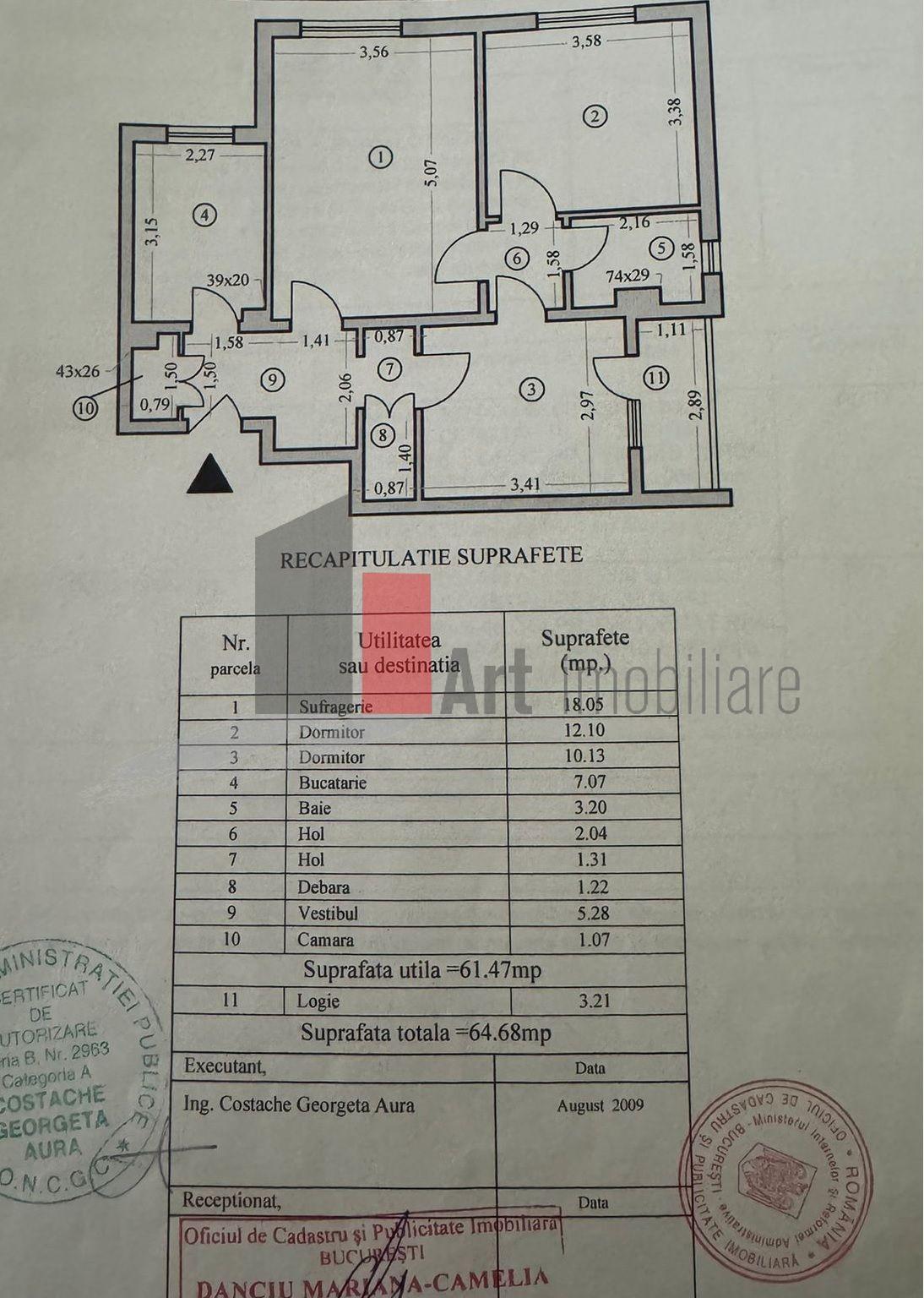 Apartament 3 camere Titan liceul Dante - 18