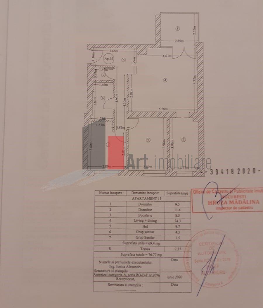APARTAMENT 3 CAMERE LUX FLOREASCA - 15