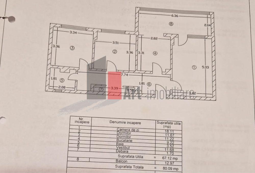 Apartament 3 camere Militari - 8