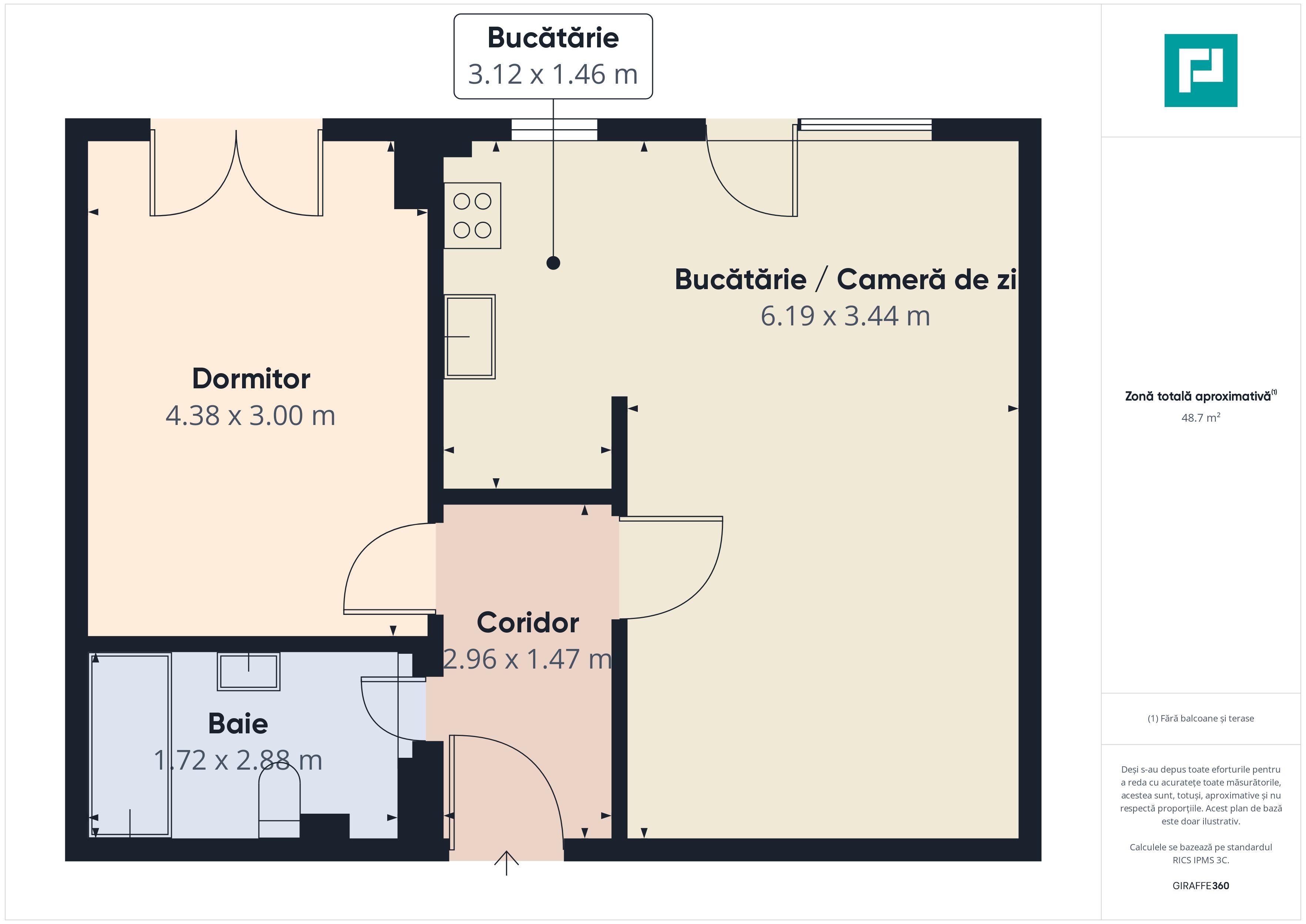 Apartament cu 2 camere | Etaj 1 | Ciarda Roșie - 11
