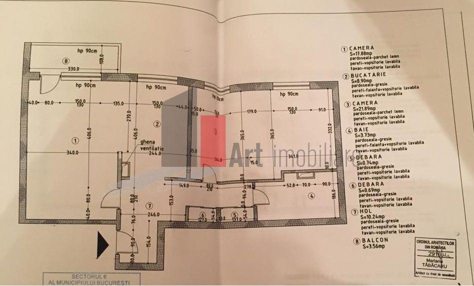 Apartament de 2 camere transformat din 3, Drumul Taberei - 21